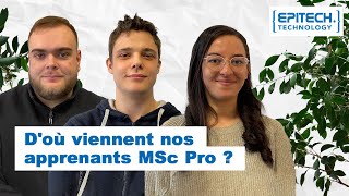 Doù viennent nos apprenants MSc Pro [upl. by Erena]