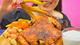 ASMR Rotisserie CHICKEN EATING SOUNDS NO TALKING [upl. by Llerroj272]