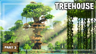 Minecraft How to Build a Treehouse  Download Tutorial 3 [upl. by Adelbert]