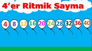 4 er 4 er Ritmik Sayma  40 a Kadar Dörder Ritmik Sayma [upl. by Kaiser140]