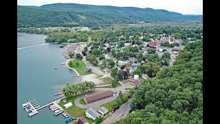 Hammondsport NY on Keuka Lake in the Finger Lakes in New York [upl. by Ailene]