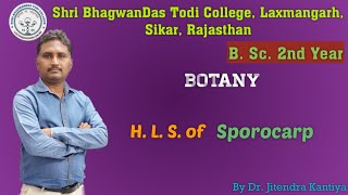 B Sc 2nd Year Botany H L S of Sporocarp  Dr Jitendra Kantiya  Shri BhagwanDas Todi College [upl. by Attenehs]