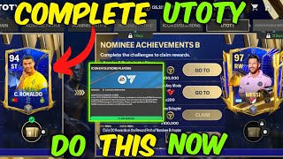 HOW TO COMPLETE TOTY QUESTS UNLOCK MILESTONE GIFT PACKAGE GET MESSI RONALDO IN EA FC FIFA MOBILE 24 [upl. by Rehnberg]