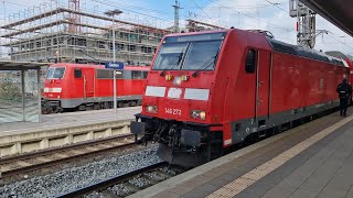 RE30 Gießen Bahnhof DoppelstockZug BR146 strecken MainWeserBahn [upl. by Lepp]