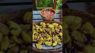 This How I Fried Coconut Worms countrysidefood countryfoods [upl. by Pricilla347]