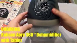 Unboxing Rubson Aero 360 ° Dehumidifier with Tablet [upl. by Mellar]