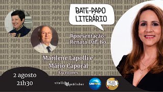 BATEPAPO LITERÁRIO RECEBE MARILENE LAPOLLI E MÁRIO CAPORAL  ANIVERSÁRIO ACATUL  02082024 [upl. by Rebliw]