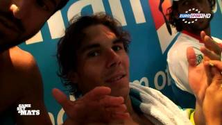 RAFAEL NADAL talking about El Classico  Australian Open  Tipsy Time [upl. by Annoiek308]