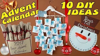 10 DIY Advent Calendar Idea  HOW TO [upl. by Hgiellek]