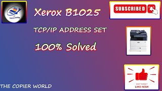 Xerox1025 How to Set IP Address [upl. by Matti]