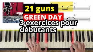 3 exercices pour jouer 21 guns de Green Day au piano pour débutants [upl. by Anabahs498]