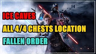 Ice Caves in Zeffo All 44 Chests Location Fallen Order [upl. by Eidahs]