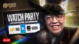 ⚔️ WATCH PARTY ⚔️ EWC SEA SHOWDOWN LAST SLOT EWC⚔️ RRQ vs BOOM ⚔️ with rrqappp hafizhanclover [upl. by Hausner334]