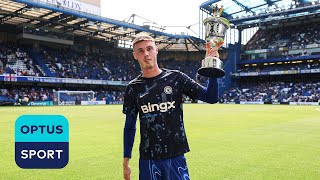 Cole Palmer parades his Young Player of the Year trophy at Stamford Bridge 🏆🔵 [upl. by Llib244]