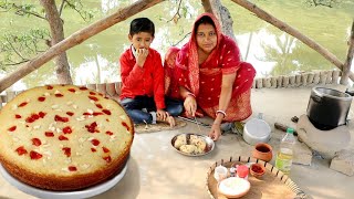 basic cake recipeবাড়িতেই তৈরি ডিম ছাড়া বড়দিনের স্পেশাল ভ্যানিলা স্পঞ্জ কেক রেসিপি😳chritmas cake [upl. by Engamrahc]