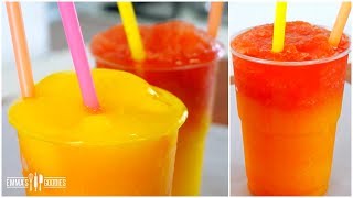 3 Ingredient Ombre FRUIT SLUSHIES Recipe  How To Make Slushies  DIY Homemade Slushies [upl. by Ainnet]