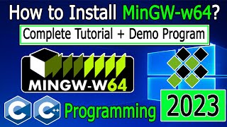 How to install MinGW w64 on Windows 1011  2023 Update for C amp C Programming [upl. by Jarrid]