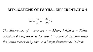 Partial differentiation  Engineering aoolications [upl. by Akirdna]