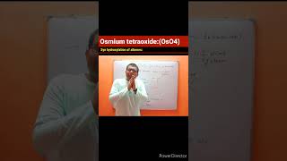 Osmium tetraoxide OsO4 reagentSyn hydroxylation of alkene Oxidation reactionAlkene to 12 diol [upl. by Nomra]