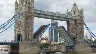 Tower Bridge London Opening and Closing [upl. by Ayetal]