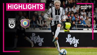 SSV Ulm 1846  FC Erzgebirge Aue  Highlights 3 Liga  MAGENTA SPORT [upl. by Ahtenak426]