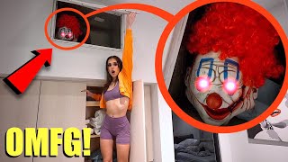 if you ever find this evil clown living in the walls of your house GET OUT Fast Secret Room [upl. by Sokil]