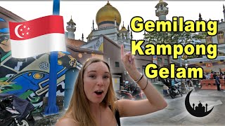 Local food at Singapores BEST Ramadan Bazaar  Travel vlog 2024  Gemilang Kampong Gelam [upl. by Jemima42]