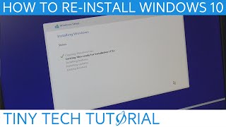 How to ReInstall Windows 10 [upl. by Branscum]