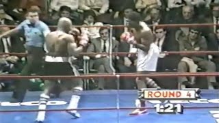 WOW WHAT A KNOCKOUT  Marvin Hagler vs Fulgencio Obelmejias II Full HD Highlights [upl. by Ailedamla]