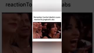 Camila cabellos iconic reaction to Jungkooks abs😱👀🤭 [upl. by Divan]