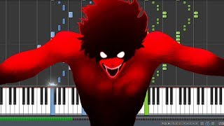 Devilman no Uta  Devilman Crybaby 2018 Theme Piano Synthesia [upl. by Eltotsira]