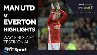 Man Utd 00 Everton Highlights  Wayne Rooney Testimonial [upl. by Aleak]