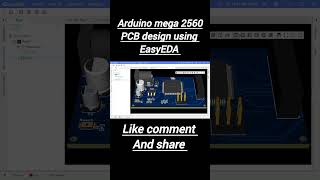 Arduino mega2560 PCB design using EasyEDA software electronicsdesign pcbdesigner pcbdesign esp32 [upl. by Alguire207]