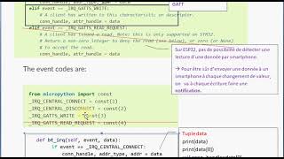 Bluetooth Low Energy en micropython introduction en français 36 [upl. by Assirt730]