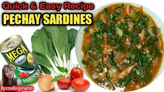 Pechay SardinesQuick amp Easy RecipeBycooking ina mo [upl. by Enilekaj661]