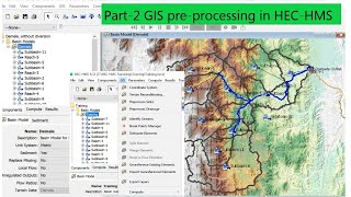 gis watershed GIS PreProcessing for Catchment Delineation In HECHMS Part2 [upl. by Dnomsaj451]