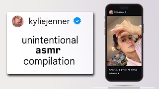 Kylie Jenner Unintentional ASMR 💄💋 Unboxing Makeup Random Moments  Relaxing IG Compilation [upl. by Gustafsson]