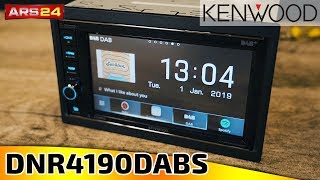 Kenwood DNR 4190 DABS  DAB Autoradio mit Navigation 2DIN  ARS24 [upl. by Eemak]