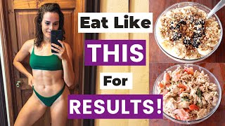 HOW TO EAT TO GET LEAN TONED amp ENERGIZED  Full Day Of Easy Tasty Meals [upl. by Atalaya774]