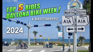 TOP 5 Motorcycle Rides for DAYTONA BIKE WEEK amp Biketoberfest 2024 [upl. by Civ]