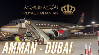 Cheap and Good  Royal Jordanian Economy Class  Amman  Dubai  Airbus A320  Trip Report [upl. by Nollat335]