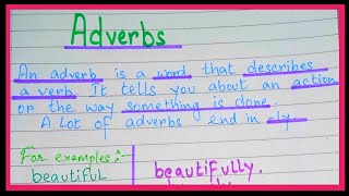 Definition of Adverb in English grammar with example  What is adverb  Adverb kise kahate hain [upl. by Aihsitan]