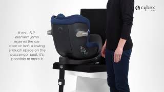 How to Store the L S P System I Sirona SX2 iSize Car Seat I CYBEX [upl. by Elwina]