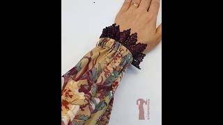 خياطة الكُم بالاستيك Sleeve sewing sewing sewinghacks sewingtips diy fashion sewingtutorial [upl. by Karyn890]