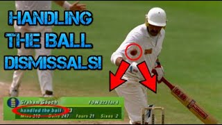 Top 10  Handling the ball dismissals in cricket [upl. by Esinev]