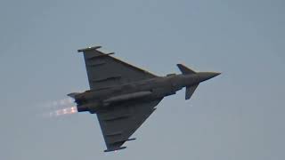 Superb Twilight RAF Typhoon Display at the Bournemouth Air Festival 2024 [upl. by Av]