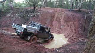 KM3 BF Goodrich mud tyres test 315 75 16 TJM equiped Toyota landcruiser 79 series [upl. by Silma18]