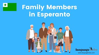 Family Members in Esperanto with audio [upl. by Amlet]