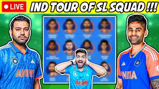 🔴ROHITKOHLI are back  HARDIK ko Dhoka💔IND vs SL Squad 2024 [upl. by Magill]