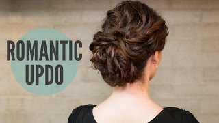 How ToCurly Romantic Updo [upl. by Naveb262]